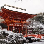 上賀茂神社　雪景色
