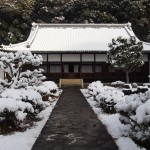 興聖寺の雪景色