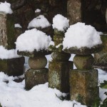 祇王寺の雪景色