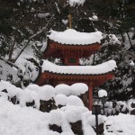 愛宕念仏寺の雪景色