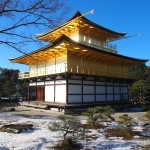 金閣寺の雪化粧