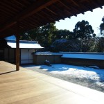 雪化粧の龍安寺