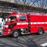 京都市消防出初式　車両行進