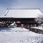 西本願寺の雪景色