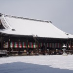 西本願寺の雪景色