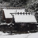 日向大神宮の雪景色