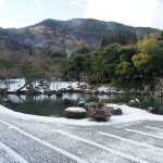 天龍寺　雪景色