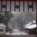 雪の石清水八幡宮