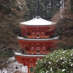 岩船寺の雪景色