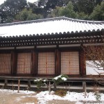 浄瑠璃寺　雪景色