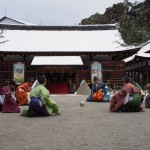 上賀茂神社の紀元祭　蹴鞠
