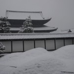 東福寺　雪の方丈庭園　南庭