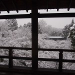 東福寺　通天橋からの雪景色