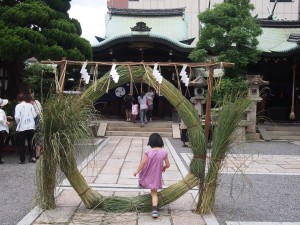 元祇園梛神社　茅の輪くぐり