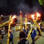 三栖神社の炬火祭