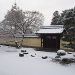 等持院の雪景色