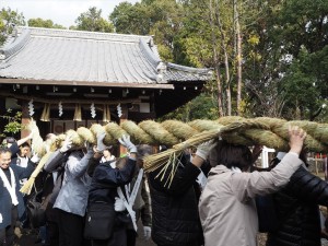新熊野神社　綱掛祭