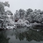 雪の京都御苑　九条邸跡
