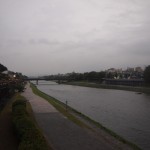 雨の鴨川