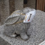 八坂神社　ウサギの像